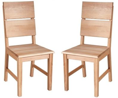 Esszimmerstuhl 2er-Set "Mike" Kernbuche geölt