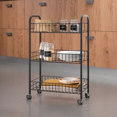 Metaltex Lugano Lava Allzweckwagen 3 Etg. 41x23x63cm TouchTherm 344503000