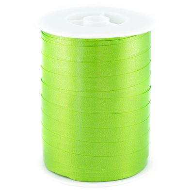 Geschenkband Ringelband 10mm x 250m Rolle Lindgrün / Maigrün