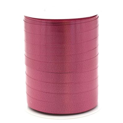 Geschenkband Ringelband 10mm x 250m Rolle Weinrot / Bordeaux