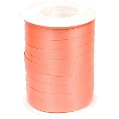 Geschenkband Ringelband 10mm x 250m Rolle Apricot