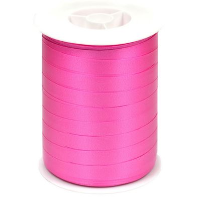 Geschenkband Ringelband 10mm x 250m Rolle Fuchsia