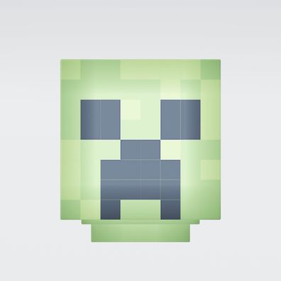 Minecraft - LED-Creeper, Nachtlicht, Tischlampe, wiederaufladbar, grün