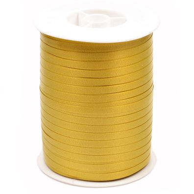 Geschenkband Ringelband 5mm x 500m Rolle Gold