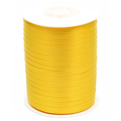 Geschenkband Ringelband 5mm x 500m Rolle Gelb