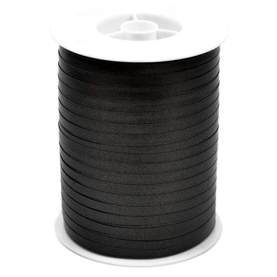 Geschenkband Ringelband 5mm x 500m Rolle Schwarz