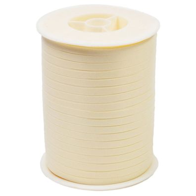 Geschenkband Ringelband 5mm x 500m Rolle Creme