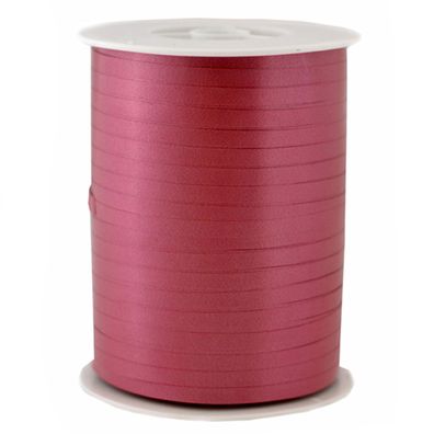 Geschenkband Ringelband 5mm x 500m Rolle Weinrot / Bordeaux