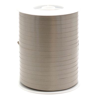 Geschenkband Ringelband 5mm x 500m Rolle Taupe