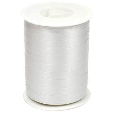 Geschenkband Ringelband 10mm x 250m Rolle Silber
