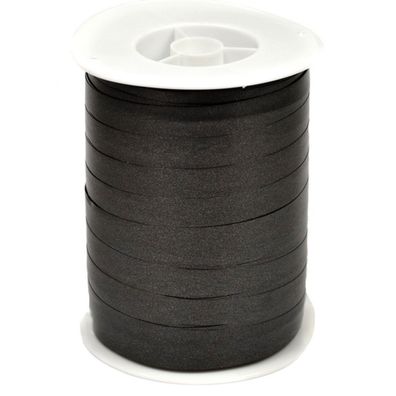 Geschenkband Ringelband 10mm x 250m Rolle Schwarz