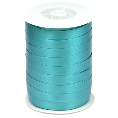 Geschenkband Ringelband 10mm x 250m Rolle Türkis