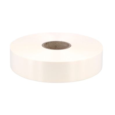 Geschenkband Ringelband 31mm x 100m Rolle Creme