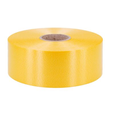 Geschenkband Ringelband 50mm x 100m Rolle Gelb