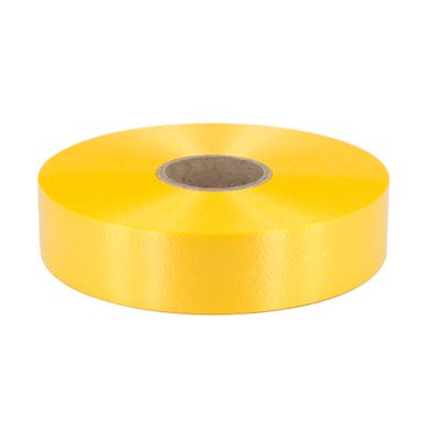 Geschenkband Ringelband 31mm x 100m Rolle Gelb