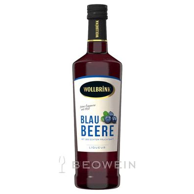 Wollbrink Blaubeere Heidelbeer Likör 0,7 l