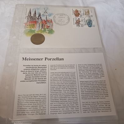 Numisbrief DDR "Meissner Porzellan" 30.08.1985