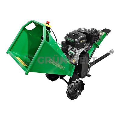 Holzhacker Grünwelt GW-S312 Holzhäcksler Benzinmotor 18 PS Schredder Holzschredder