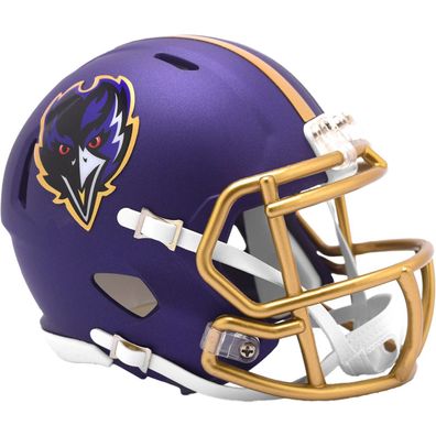 NFL Baltimore Ravens Alternative Mini Helm Speed Riddell Footballhelm 095855004358