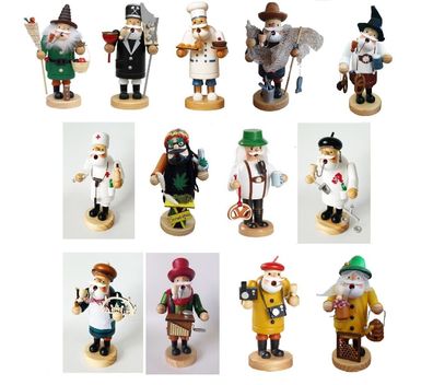 Räuchermännchen, verschiedene Figuren - 14,0 cm