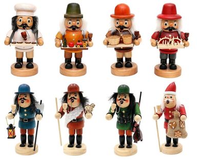 Räuchermännchen Bauchladen / Berufe, verschiedene Figuren - 15,0 / 16,0 cm