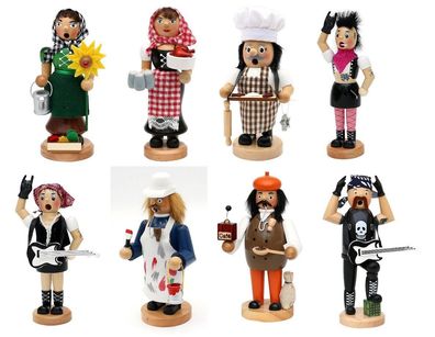 Räuchermännchen Berufe, verschiedene Figuren - 17,0 - 20,0 cm
