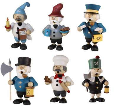 Räuchermännchen - 11,5 - 12,5 cm / Original erzgebirgische Handwerkskunst