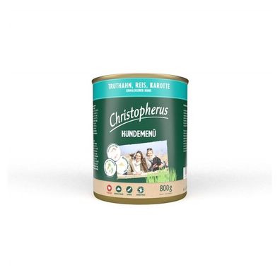 Christopherus Menü Adult mit Truthahn, Reis & Karotte 6 x 800g