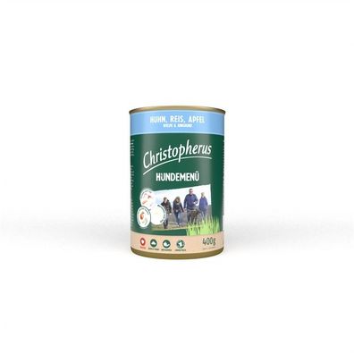 Christopherus Menü Junior mit Huhn, Reis & Apfel 12 x 400g