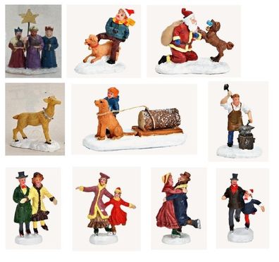 Wurm - Diverse Figuren, Höhe 5,0 - 8,0 cm, Weihnachtsdorf