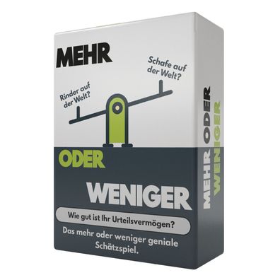 Mehr oder weniger