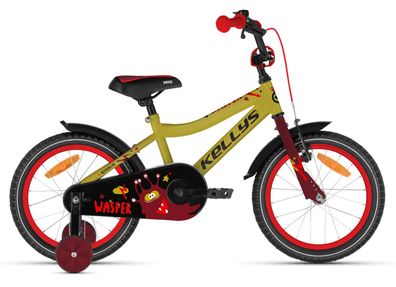 Kellys Wasper Yellow 16&quot; Diamant Kinderfahrrad bis 18 Zoll in Gelb