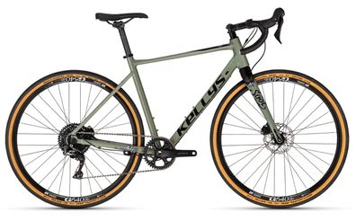 Kellys Soot 70 Green 28&quot; Diamant Gravelbike in Olivgrün