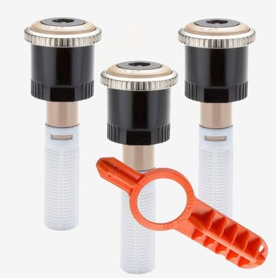 3x Hunter Rotator Düse MP 3500 90° - 210° Wurfweite 9,4 - 10,7 m + Einstellschlüssel