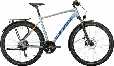 Corratec MTC Elite Gent Metallic Silver/Blue/Orange 28" Diamant ATB in Hellblau