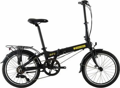 Dahon Hit schwarz matt 20&quot; Faltrahmen Faltrad in Schwarz