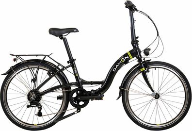 Dahon Briza D8 schwarz 24&quot; Faltrahmen Faltrad in Schwarz