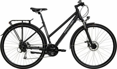 Panther Laval 4.0 schwarz matt 28&quot; Trapez Trekkingrad in Schwarz