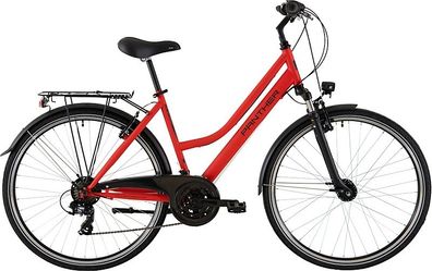 Panther Laval 1.0 rot matt 28&quot; Trapez Trekkingrad in Rot