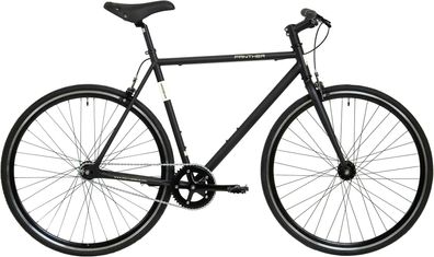 Panther Riso schwarz matt 28&quot; Diamant Singlespeed in Schwarz