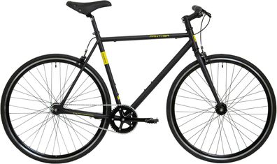 Panther Riso schwarz matt 28&quot; Diamant Singlespeed in Schwarz