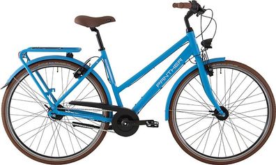 Panther Caraz 6.0 blau matt 28&quot; Trapez Cityrad & Urban Bike in Dunkelblau
