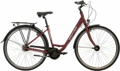 Panther Caraz 4.0 bordeaux matt 28&quot; Wave Cityrad & Urban Bike in Dunkelrot