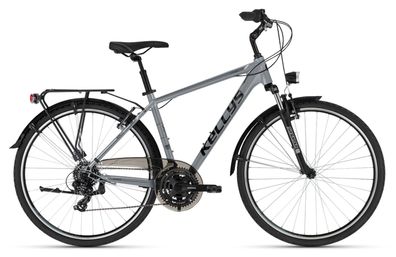 Kellys Carson 10 Moonstone Grey 28" Diamant Trekkingrad in Grau