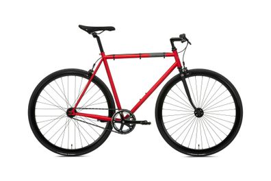 Creme Cycles Vinyl Uno Neon Red 28&quot; Diamant Singlespeed in Rot