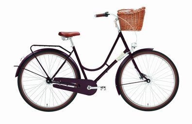 Creme Cycles HolyMoly Doppio Pinot Noir 28" Wave Cityrad & Urban Bike in Violet
