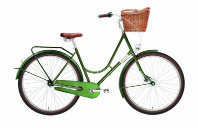 Creme Cycles HolyMoly Doppio Mud Green 28" Wave Cityrad & Urban Bike in Grün