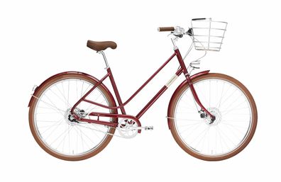 Creme Cycles Eve 7 Vampire Red 28&quot; Trapez Cityrad & Urban Bike in Dunkelrot