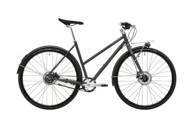 Creme Cycles Ristretto Bolt Carbon Gray 28&quot; Trapez Cityrad & Urban Bike in Grau