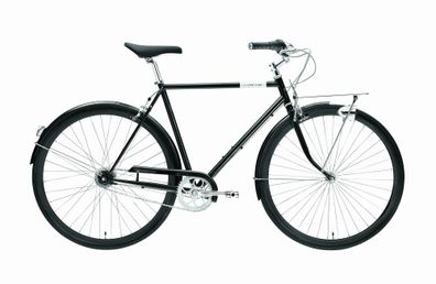 Creme Cycles Caferacer Man Solo Black 28&quot; Diamant Cityrad & Urban Bike in Schwa